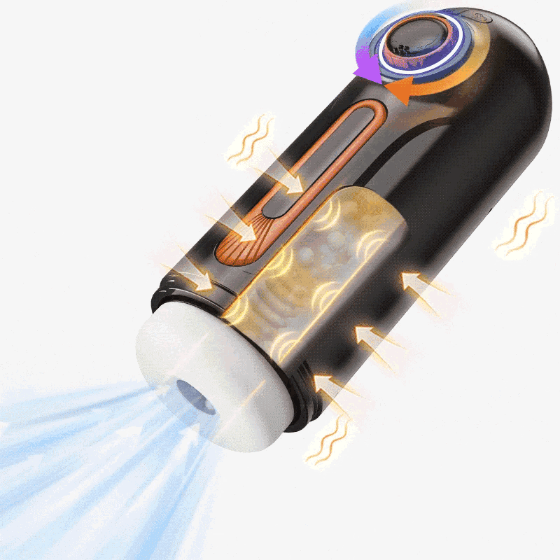 Alien - 6-in-1 Thrusting & Vibrating Blow Job Masturbator Cup with 4 Suction Modes