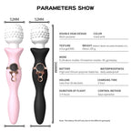 Night Sakura Double-Head Vibrating AV Stick – Multi-Frequency Soft & Silent Female Massager