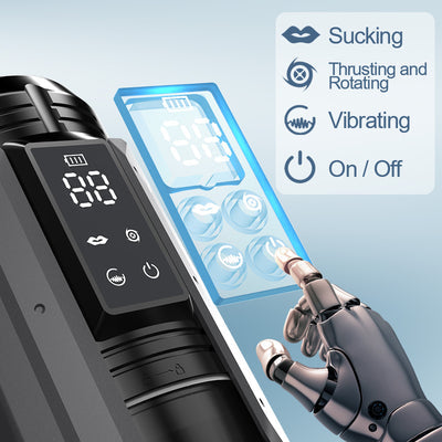 King -Powerful Suction 360° Deep Tight Wrapping Easy to Clean Masturbator