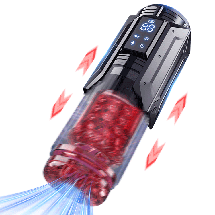 EINSEO Men's Pump Vibrator - AI Sync Waterproof Male Orgasm Simulator, 7 Suction-Push Rotations & 7 Lick Modes, Adult Toy Pocket Cat Men's Sex Toy Bath Accessories