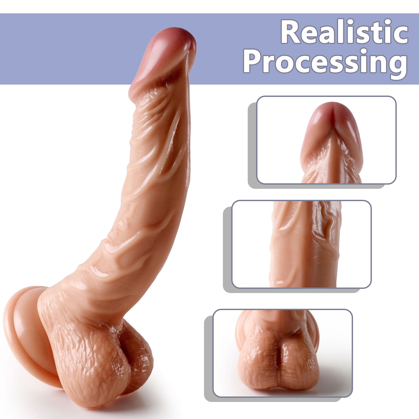 Imitation of real and fake penis silicone plug-in sex toys, high fidelity adult products for women