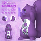 Squirrel Sucker 10 Frequency Sucking Vibration Dual Use Vibration Rod Female Flirting Masturbator Adult Sexual Products