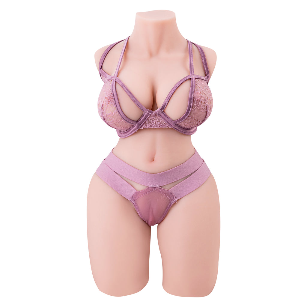 Adult solid doll, full silicone real doll, half body inverted model, men's sex toy