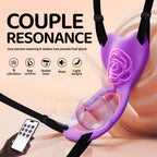 Purple Rose Women's Wearable Vibrating Bra with APP and Remote Control Function, G-Spot and Clitoral Massager, Suitable for Couples
