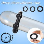Men's lock ring, tricolor crystal fixing ring, sun ring, delay ring, sex toy, penis ring, adult product