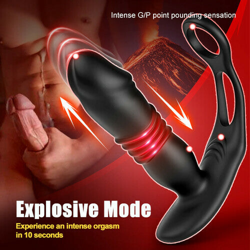 SAUL Glans Thrusting Vibrating Prostate Massager For Improved Arousal & Prostate Health