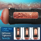 Challenger - 5 Suction 10 Vibration Male Masturbation Multi-Speed Adjustable Realistic TPE Sleeve IPX7 Waterproof Stroker