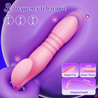 Night Cherry Stretchable Dual Vibration Vibrator for Women with Frequency Adjustment, Body Insertable Self-Stimulation Device, USB Rechargeable Massage Adult Toy