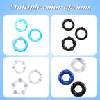 Men's lock ring, tricolor crystal fixing ring, sun ring, delay ring, sex toy, penis ring, adult product