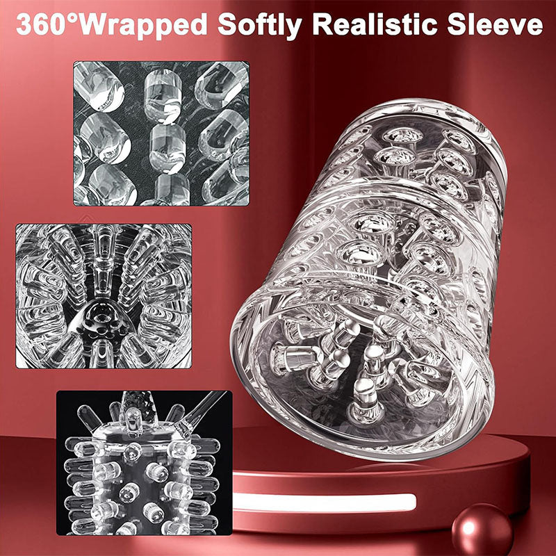 Newvibe Seductive Succubus 7 Rotating 7 Sucking Lcd Display Pumps & Enlargers Automatic Male Masturbator