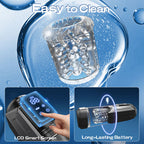King -Powerful Suction 360° Deep Tight Wrapping Easy to Clean Masturbator