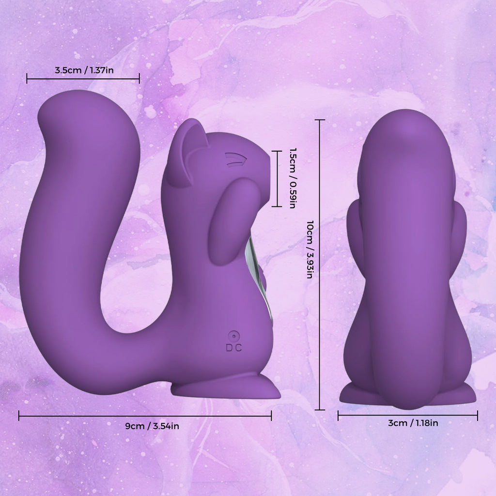 Squirrel Sucker 10 Frequency Sucking Vibration Dual Use Vibration Rod Female Flirting Masturbator Adult Sexual Products