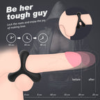Male Double Ring Condom Ring Soft Gel Penis Ring Delay Ring for Men Adult Toys