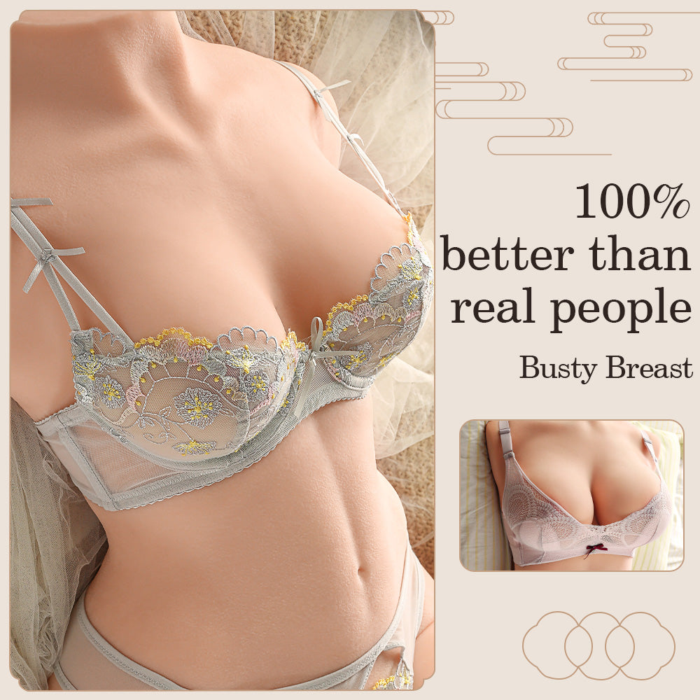 Lauren Men's Full Body Doll Solid Half Body Inverted Masturbator Male Toy