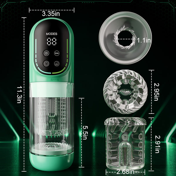 Heaven - 5 in 1 Male Masturbator 7 Thrusting Rotation Suction Vibration & Licking Intelligent Control Stroker