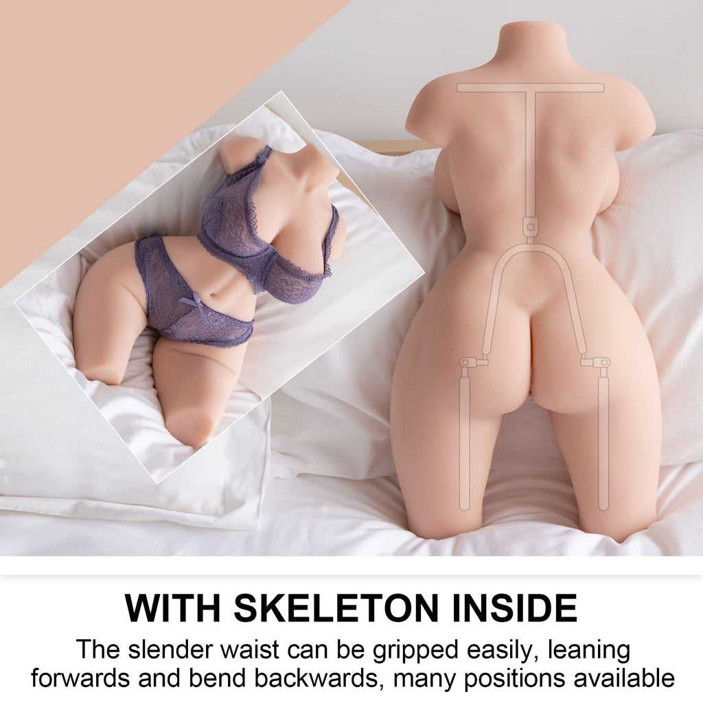 Rosman adult solid doll half body inverted male sex toy