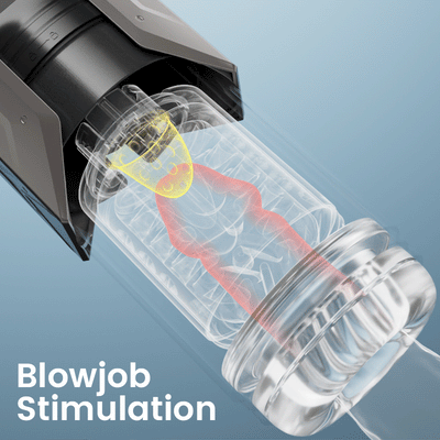King -Powerful Suction 360° Deep Tight Wrapping Easy to Clean Masturbator