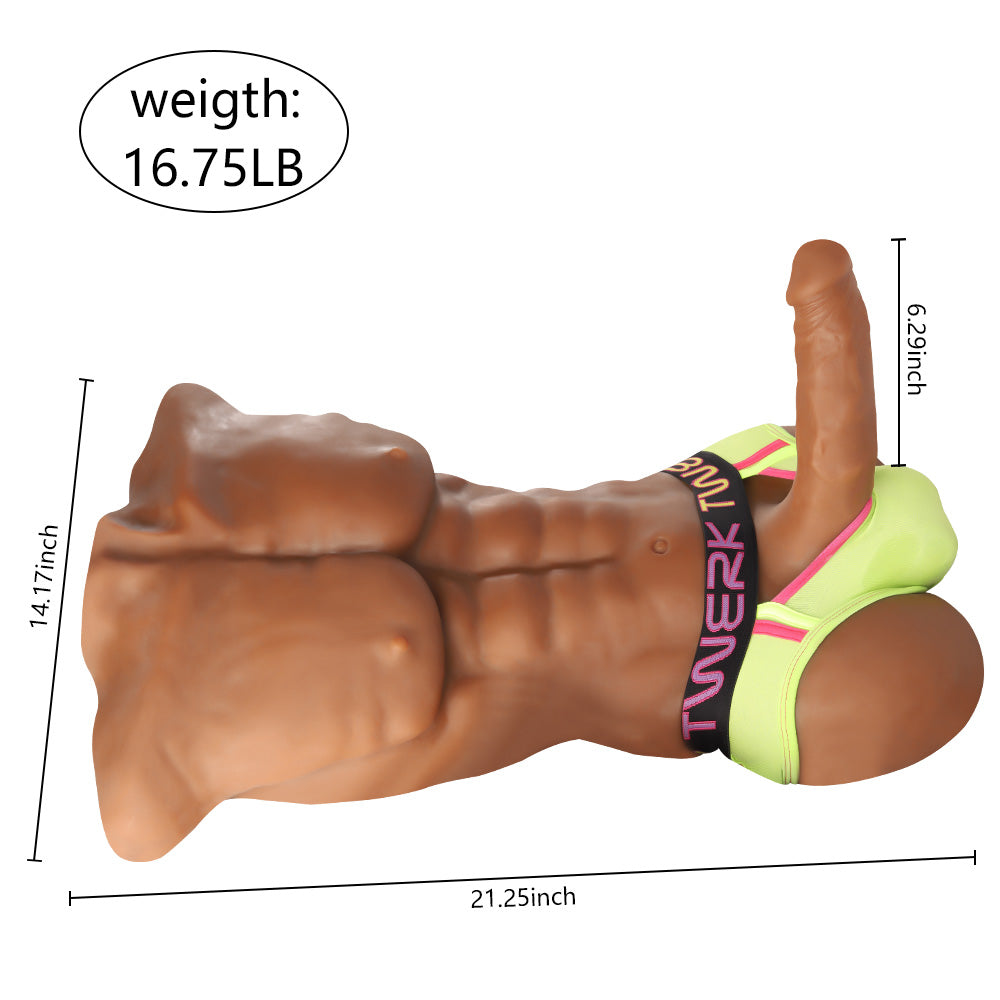 Daniel Female Inverted Simulation dildo, fake penis, half body solid doll, masturbator, adult sex toy