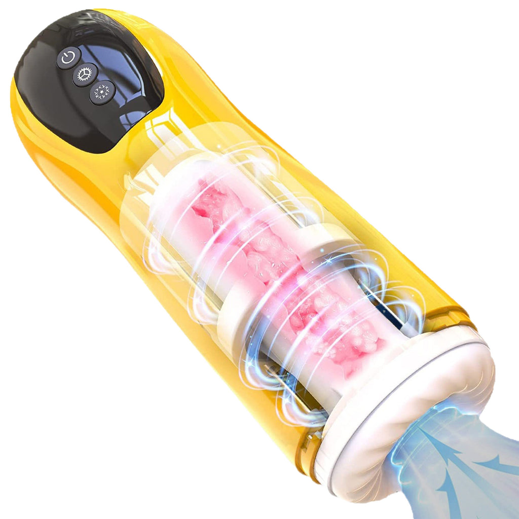 Secret Flame Airplane Cup Fully Automatic Telescopic Vibration Male Training Masturbator Adult Sex Toy