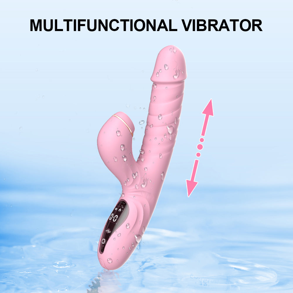 Night Sakura Water Moe – G-spot High-Frequency Telescopic Vibrator with Suction & Tongue Stimulation