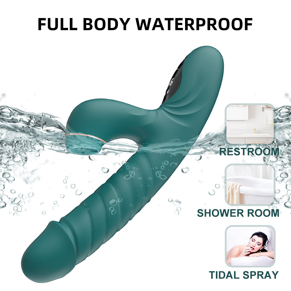 Night Sakura Water Moe – G-spot High-Frequency Telescopic Vibrator with Suction & Tongue Stimulation